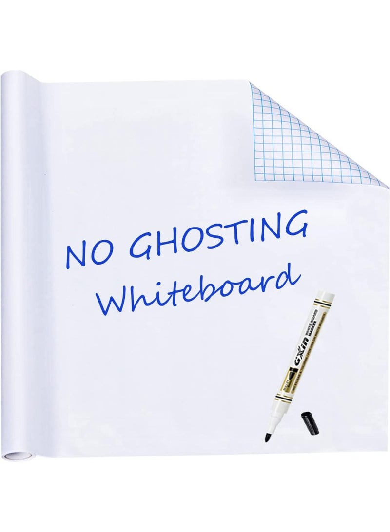 Inch wall whiteboard  sticker, dry wipe board, large wallpaper sticker, whiteboard pasted on the wall, contact paper adhesive, poster board whiteboard, with 1 mark - Image 1